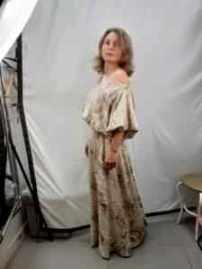 Пошив платья из льняной ткани